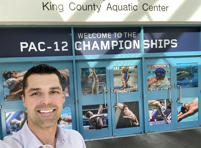 Dr. Garcia covers the Pac-12 Swim Championships