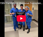 150+ Cartilage & Meniscus Transplants - Milestone Unlocked
