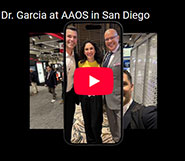 Dr. Garcia at AAOS in San Diego
