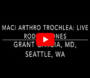 Dr. Garcia demonstrates his updated MACI Arthro Live Surgery