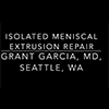 My technique on one of the first isolated meniscal extrusion repairs
in Washington State.