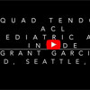  Dr. Garcia demonstrates his technique for adolescent (pediatric) ACL
reconstruction using quad tendon autograft