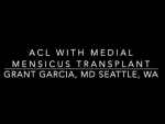 Dr. Garcia demonstrates his technique for combined ACL reconstruction with a medial menisc...