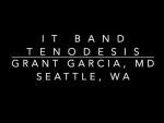 Dr. Garcia demonstrates his technique for IT band tenodesis. This method reduces retears i...