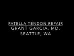 Dr. Garcia demonstrates his technique for patella tendon repair.