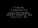 Dr. Garcia demonstrates his technique for tibial tubercle osteotomy for patella realignmen...